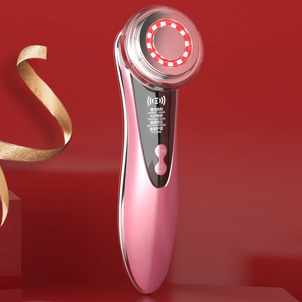 Powerful Multi-function EMS Beauty Instrument LED Photon Light Therapy Facial Skin Care Tool Device Face Lifting Tighten Machine | Красота и