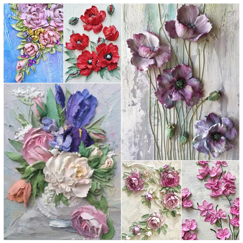 

Diamond Painting Flower Gift DIY5D Full Drill Square Round Embroidery Tool Kit Home Decor Mosaic Handmade Art Cross Stitch Mural