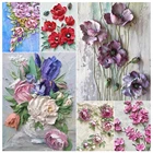 Алмазная живопись цветок подарок DIY5D полное сверло квадратная круглая вышивка набор инструментов домашний декор мозаика ручной работы искусство Вышивка крестиком роспись