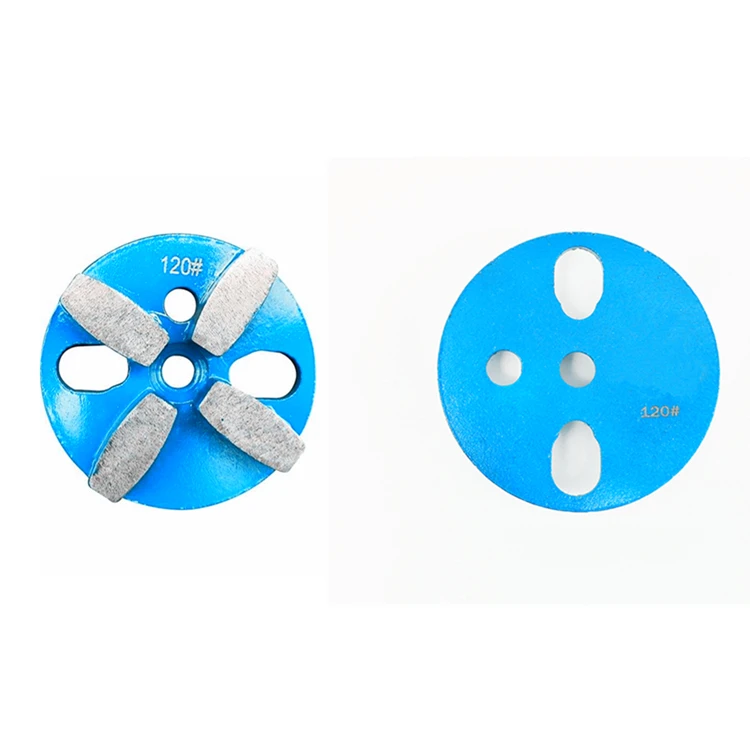 GD64 Four Magnetic Holes Blank Diamond Grinding Plate Concrete Floor Polishing Wheel Disc with Segments 12PCS | Инструменты