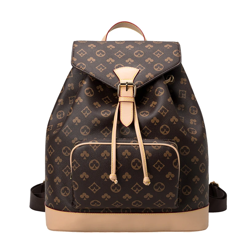 

Bucket drawstring backpack ladies 2021 new student schoolbag fashion anti-theft big backpack