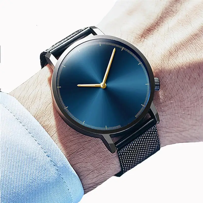 

2020 Fashion Simple Design Men Watch Classic Quartz Wristwatch Stainless Steel Watches Men Clock Relogio Masculino Free Shipping