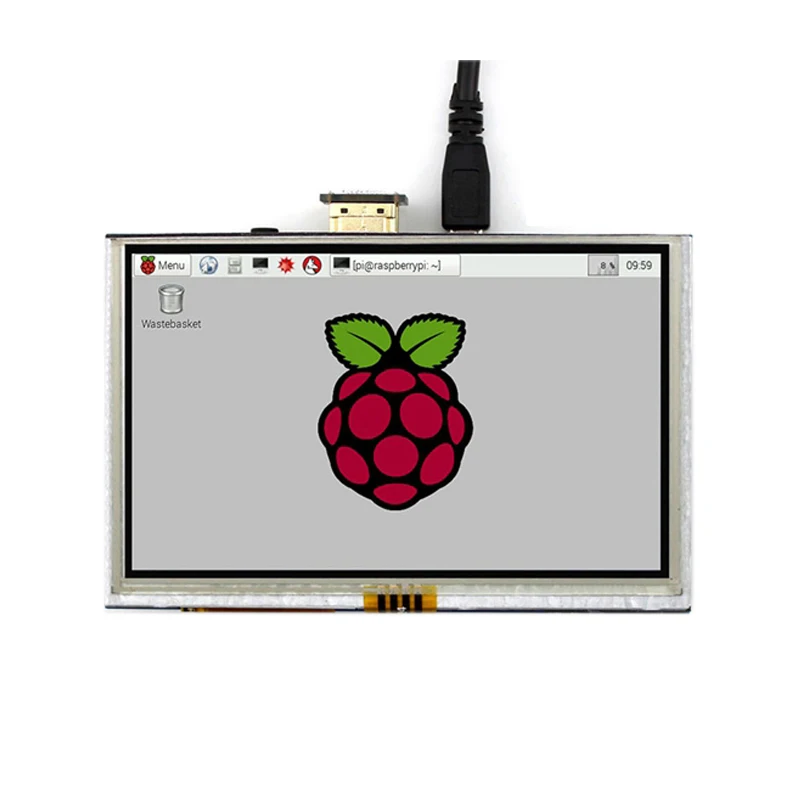 

5 дюймов Raspberry Pi Дисплей 800*480 Сенсорный Экран на тонкопленочных транзисторах на тонкоплёночных транзисторах, совместимому с HDMI ЖК-дисплей Па...