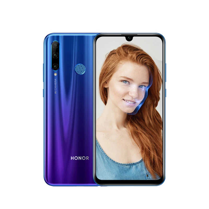 Глобальная версия Honor 20 lite LTE мобильный телефон 6 21 дюймов 4 Гб ОЗУ 128 ПЗУ Kirin 710