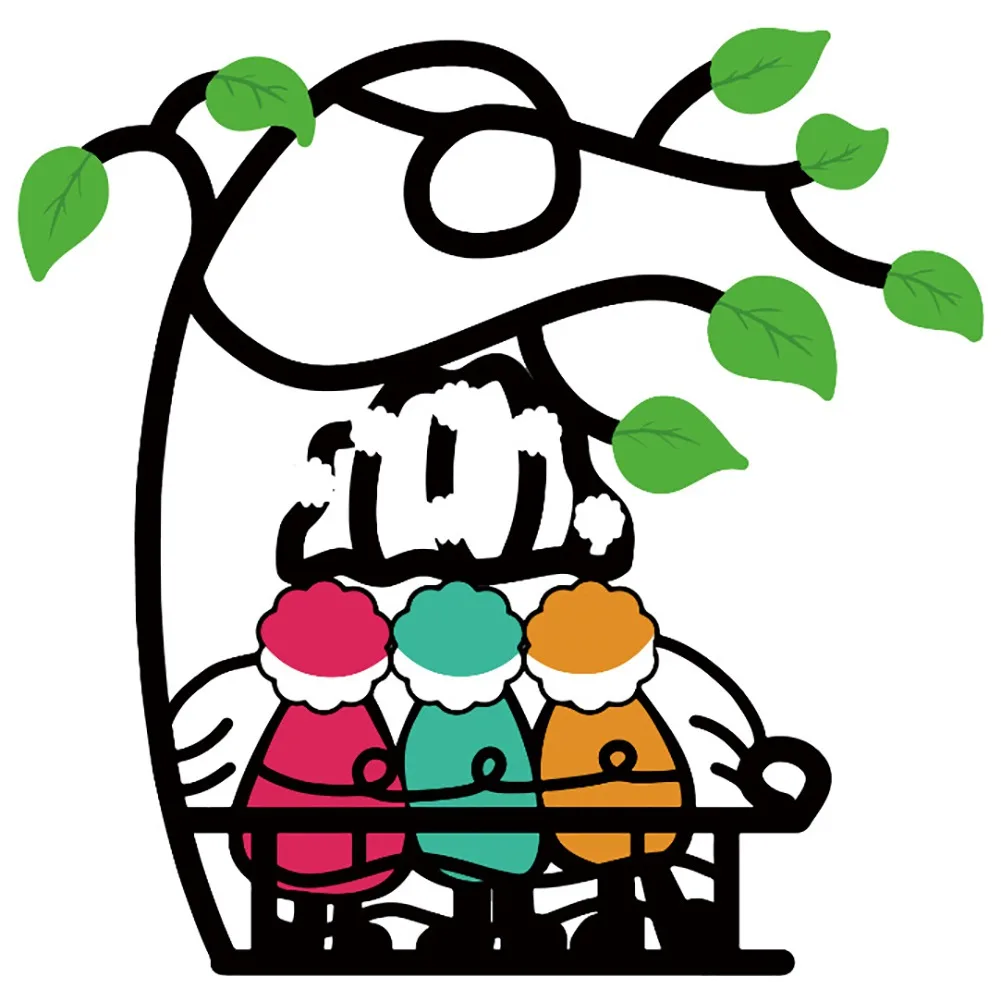 

Colored Art Window Hangings Double Sided Lovers Pendant Window Decoration for Garden Decorative for Living Room Decoration