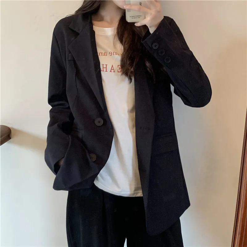 

Make firm offers ~ girl han edition British wind ins coat loose long suit