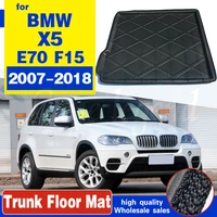 for bmw x5 e70 f15 2007 2018 5 seats rear trunk mat cargo tray boot liner floor carpet 2008 2009 2010 2011 2012 2013 2014 2015