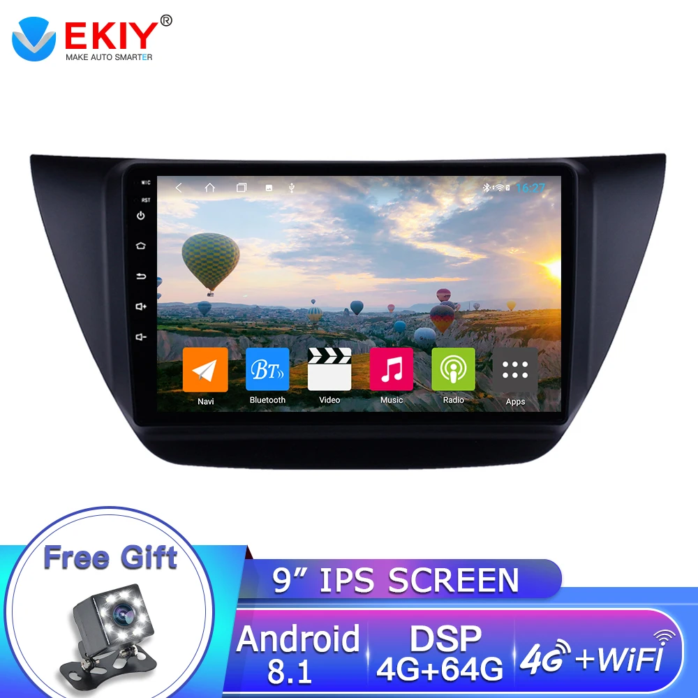 EKIY 9 дюймов Android 8 1 2Din автомобильный Радио Стерео GPS Navi головное устройство плеер