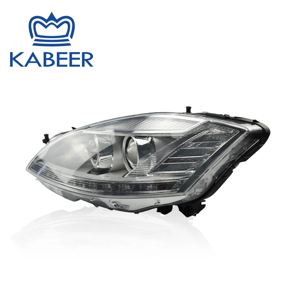 Налобный фонарь в сборе подходит для Mercedes-Bens W221 2006-2008 Полный Plug& Play старый Переделанный в 2012 стиль модифицированная версия