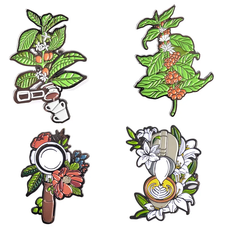 Новое поступление аксессуары для пары эспрессо брошь в виде бариста мини темпер