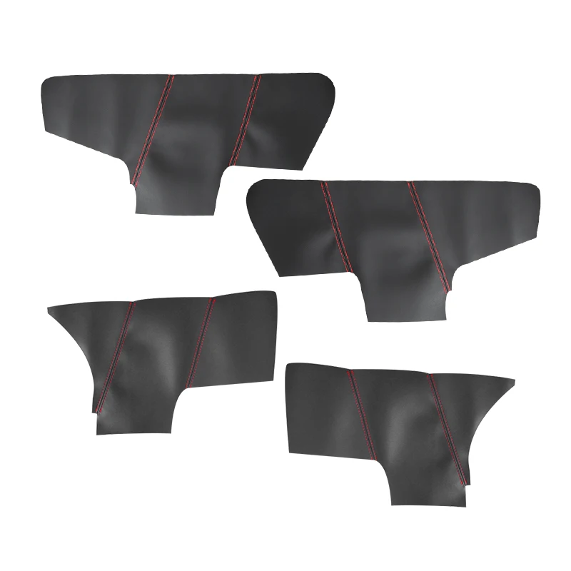 4pcs Car Styling Microfiber Leather Interior Door Armrest Panel Cover Trim For Hyundai Elantra 2004 2005 2006 2007 2008 -2012 | Автомобили