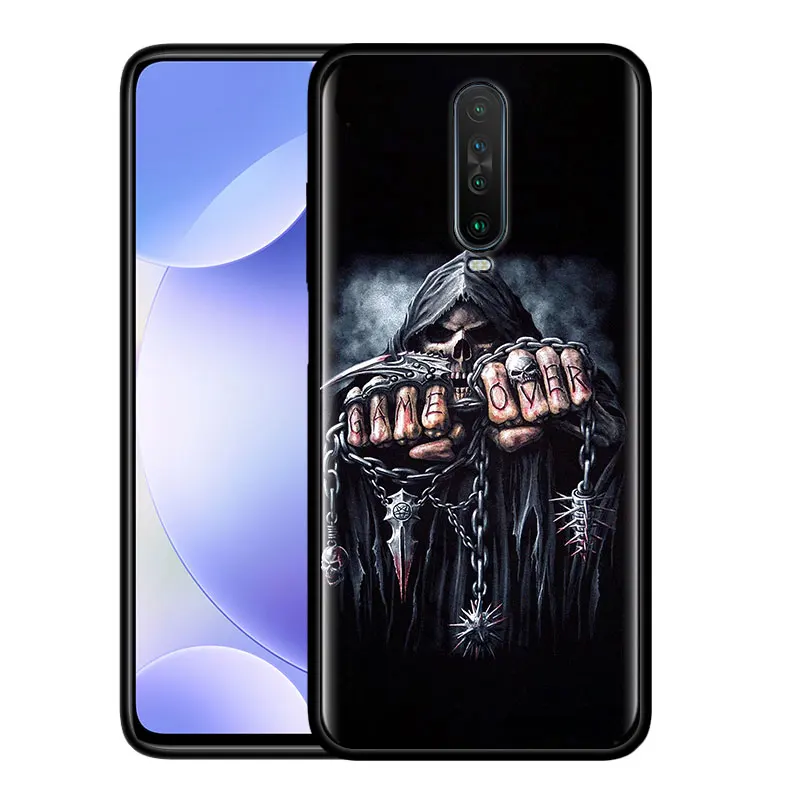 Grim Reaper Skull Skeleton Phone Case For Xiaomi Redmi 9 8 8A 7 7A 6 6A 9A 9C K20 Note 8 Pro 8T 9S 9 Pro Max Silicone Back Cover images - 6