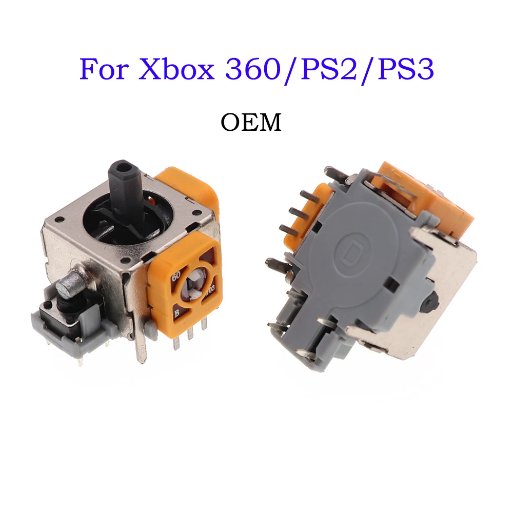 

50PCS Original New For XBOX 360 XBOX360 3D Analog Joystick Stick For PS2 PS3 Controller Rocker Analogue