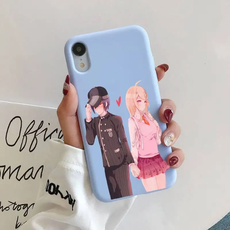 

Danganronpa V3 Killing Harmony Phone Case for iphone 11 Pro Max X XS Max XR Candy Color Soft Cover For iPhone 7 8 6 6S Plus Case
