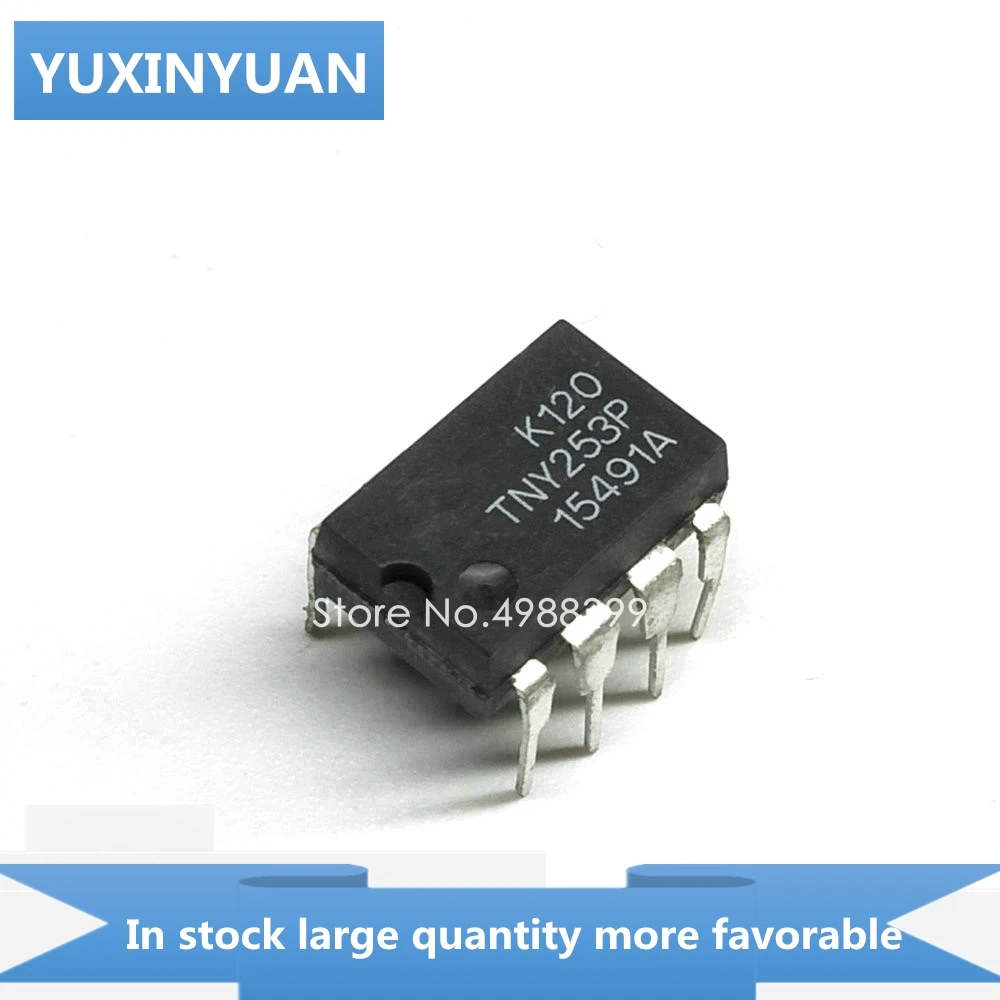 YUXINYUAN 10PCS/LOT TNY253P TNY253 TNY 253P Y253P NY253P DIP8 in stock | Электронные компоненты и принадлежности