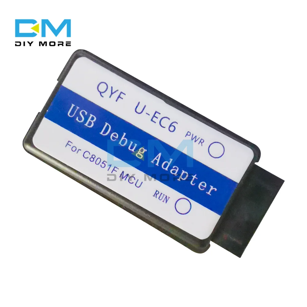 C8051F Emulator Downloader Programmer JTAG/C2 U-EC6/U-EC5/EC3 USB Debug Adapter 3.3V-5V C8051F00 C8051F3 with Cable