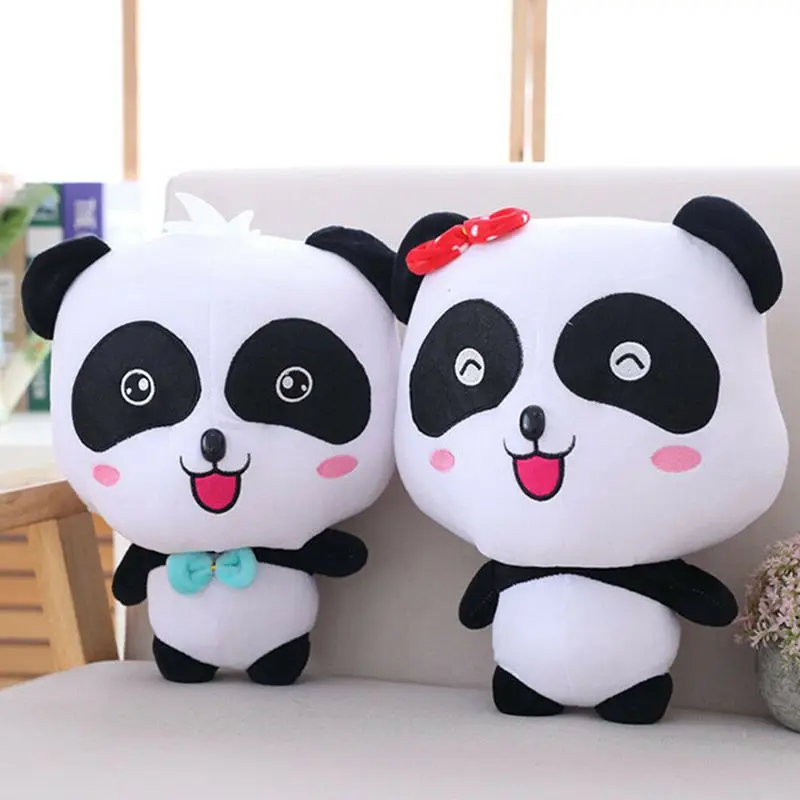 

35 см детский автобус кавайная панда плюшевые игрушки милая мультяшная Мягкая кукла-животное игрушки для детей подарок на день рождения Рож...