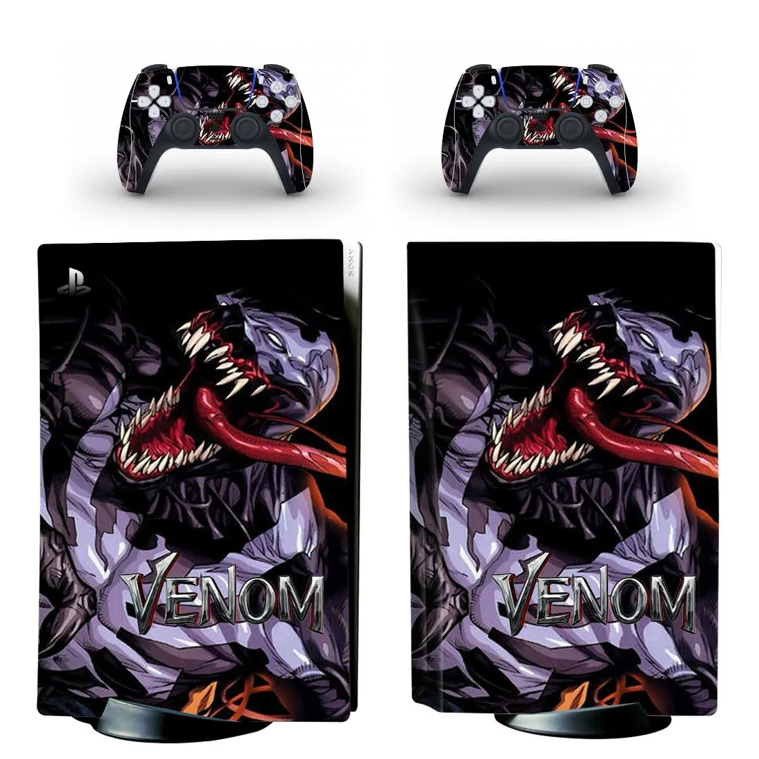 

Виниловая наклейка Venom PS5 для консоли PlayStation 5 и контроллеров
