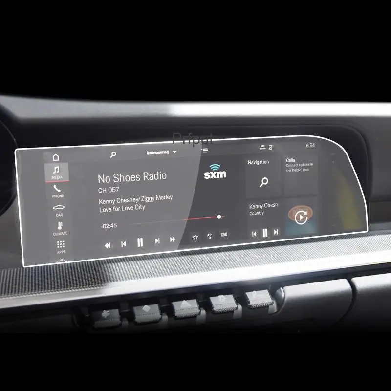 

For Porsche 911 Carrera 2019 2020 Car GPS navigation film LCD screen Tempered glass protective film Anti-scratch Car Accessories