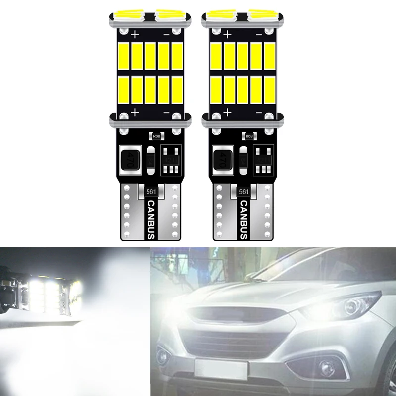 2x T10 Светодиодная лампа Canbus W5W 168 194 Габаритные парковочные огни для Hyundai solaris accent i30