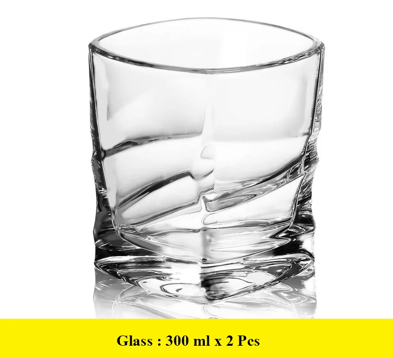 

2 Pcs set high quality fashion home bar lead-free whiskey glass cups 200902-15