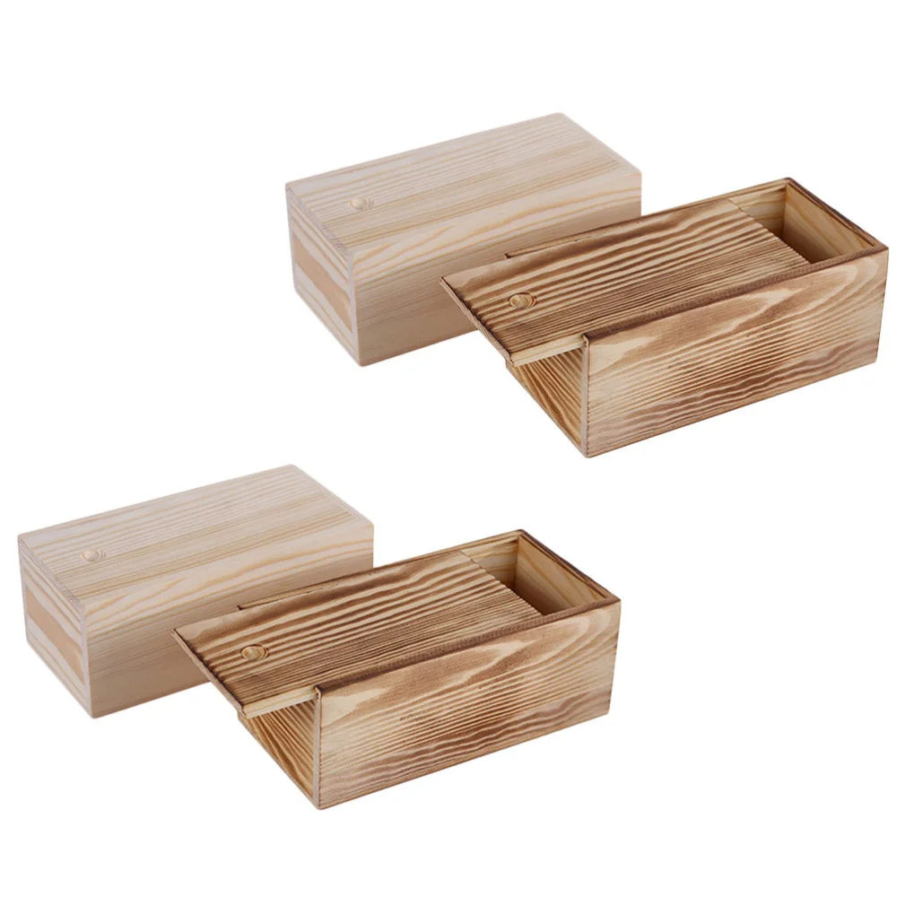 

4pcs Jewelry Collection Boxes Antique Souvenir Boxes Wooden Jewelry Cases