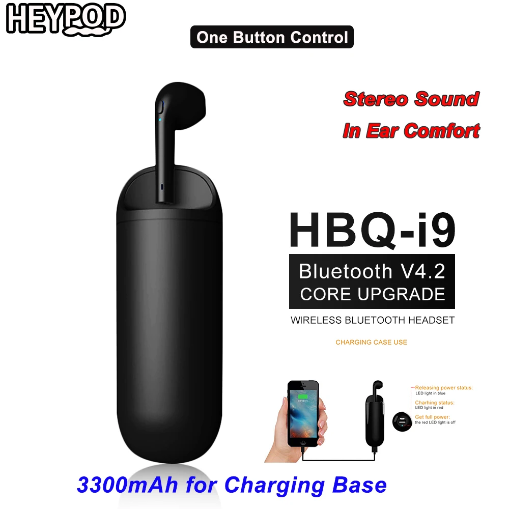 Спортивные Bluetooth-наушники HEYPOD беспроводные музыкальные стереонаушники TWS с