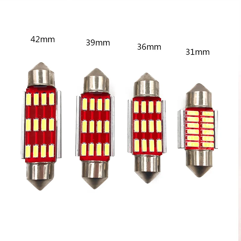 Festoon светодиодный 31 мм 36 39 41 C5W CANBUS без ошибок автоматический светильник 12 SMD 4014
