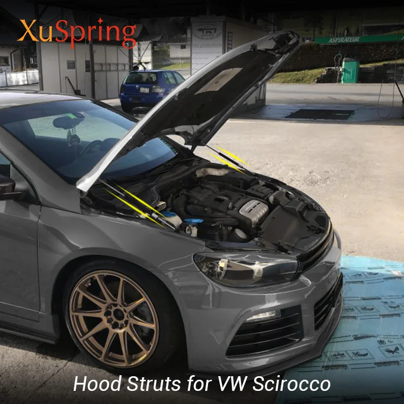 Для VW SCIROCCO 2008 2017 R GTS GT24 насадка на крышку капота газовая пружина амортизирующая