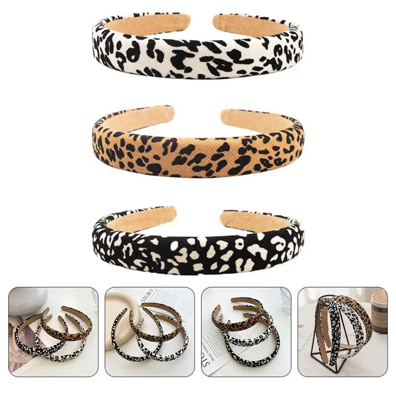 

3pcs Leopard Printing Women Headbands Fashion Creative Girls Hairbands Hair Accessories