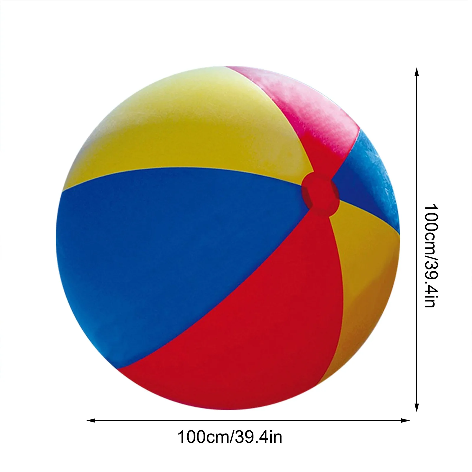 

Giant Inflatable Beach Balls 35 inch Pool Ball, Beach Summer Parties and Gifts 60 inch Tall Blow up Rainbow Color Beach Ball