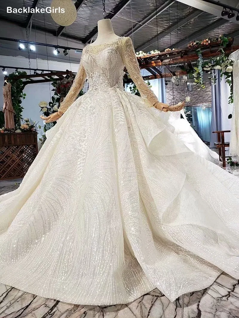 Блестящее мусульманское бальное платье с кристаллами свадебные платья