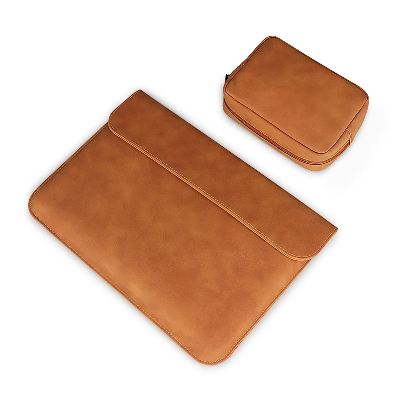 

Soft PU Leather Laptop Sleeve For Macbook Air Pro 13 14 15 inch Laptop Bag 13.3 Notebook Tablet Case For Xiami Lenovo Cover