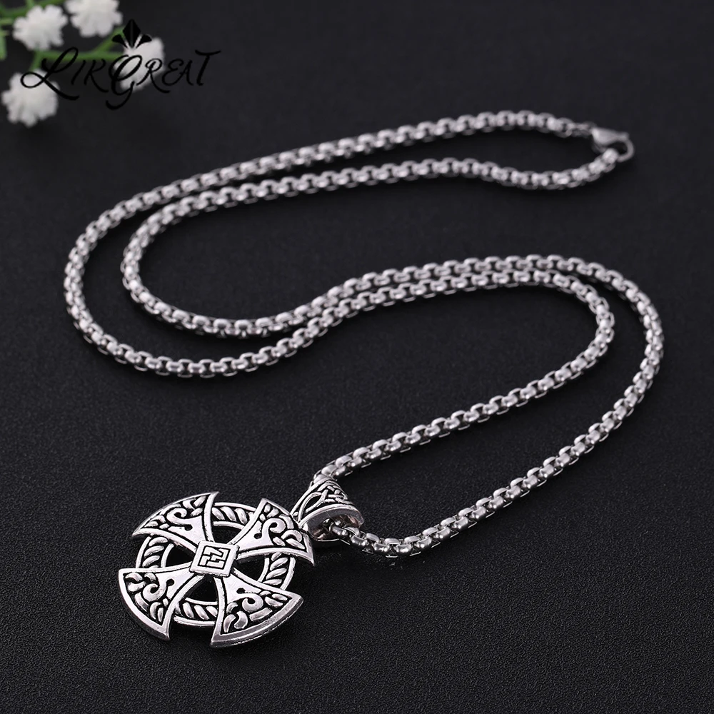 Цепь-амулет LIKGREAT из нержавеющей стали для мужчин ювелирное изделие винтажный
