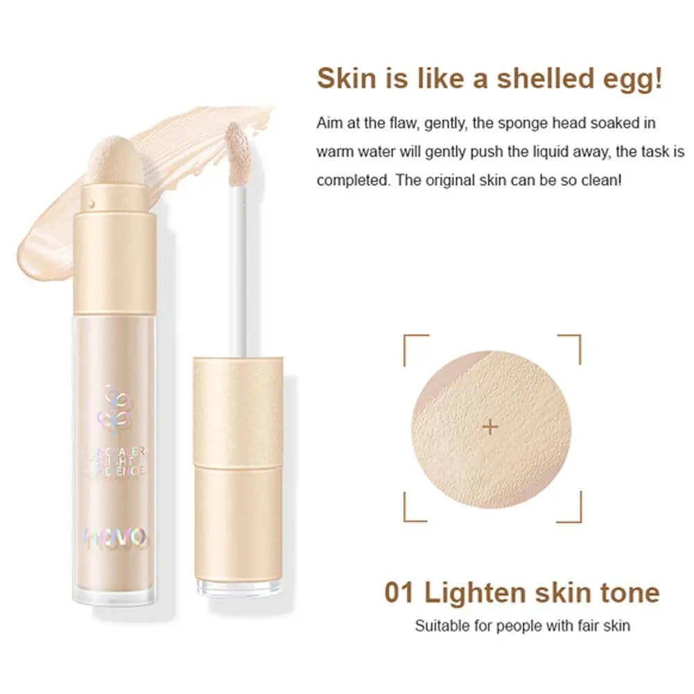 Двойной головкой Профессиональный консилер Косметика крышка акне веснушки