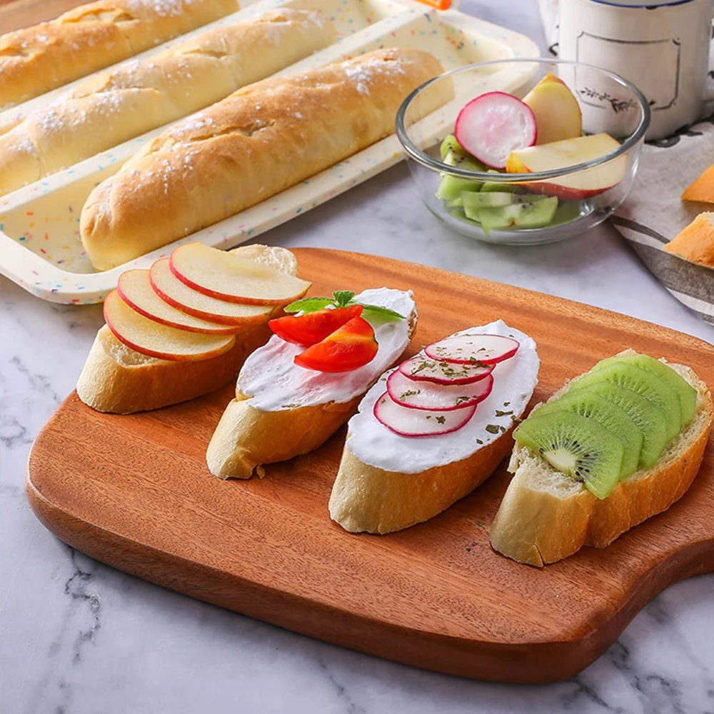 

Silicone Baking Tray Bread Pan Cake Mold French Bakeware DIY Form Easy Demoulding Baking Dish Non-stick Cake Tool Supplies