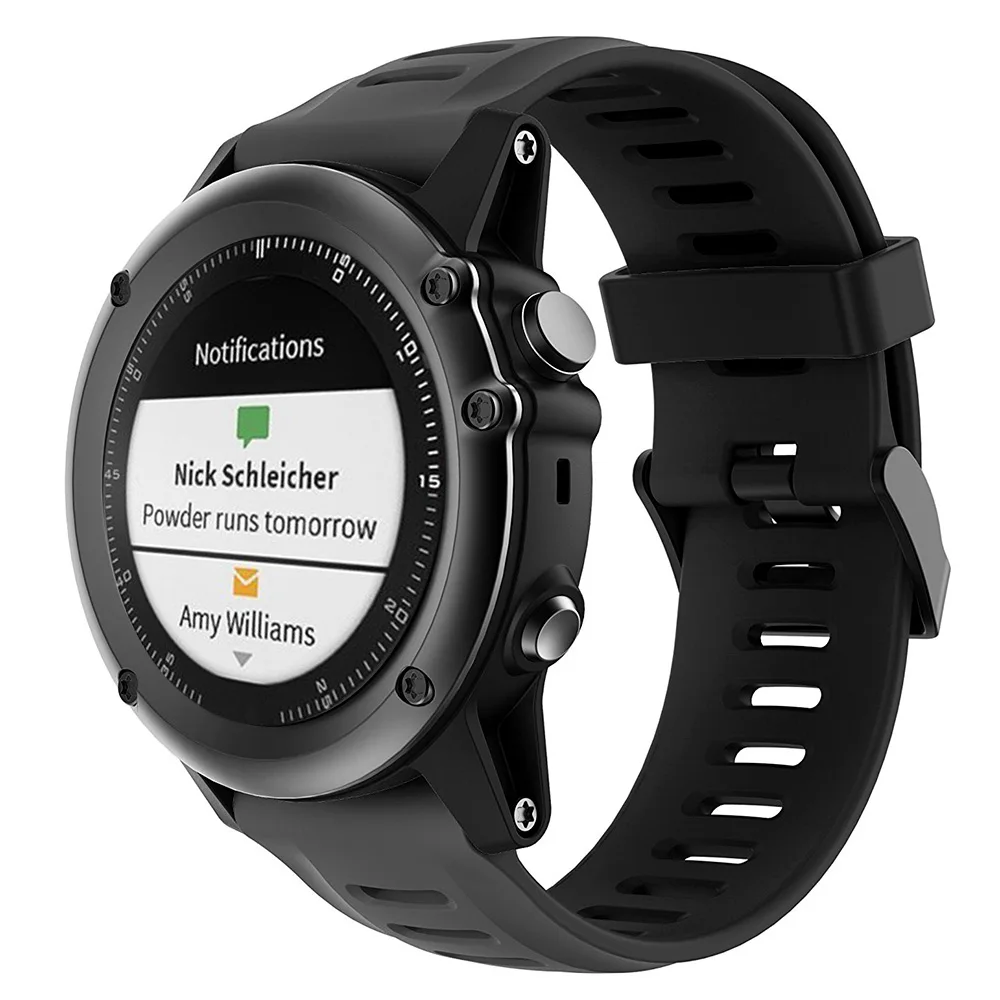 26mm sillicone strap for garmin fenix 3 smartwatch bracelet wrist replacement band for garmin fenix 3 hrfenix 5x accessories free global shipping
