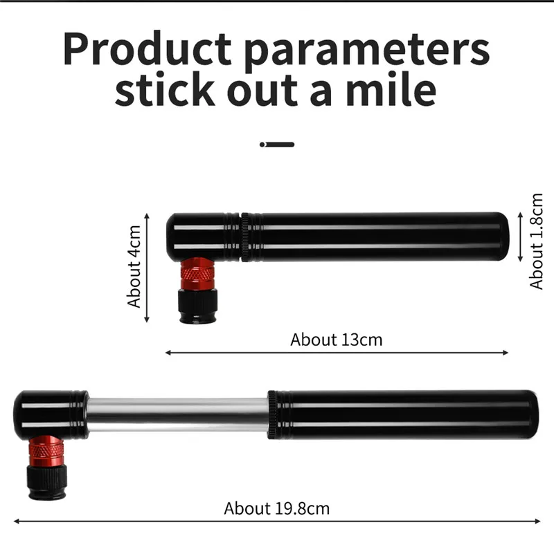 

WEST BIKING 130PSI Mini Bicycle Pump Cycling Hand Air Pump Ball Tire Inflator Schrader Presta Dunlop Valve MTB Road Bike Pump