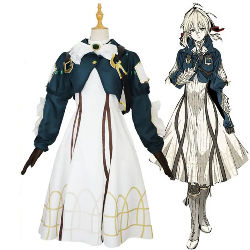 

Anime Violet Evergarden Cosplay Costume Party Performance Princess Maid Dress Halloween Carnival Prom Skirt For Woman