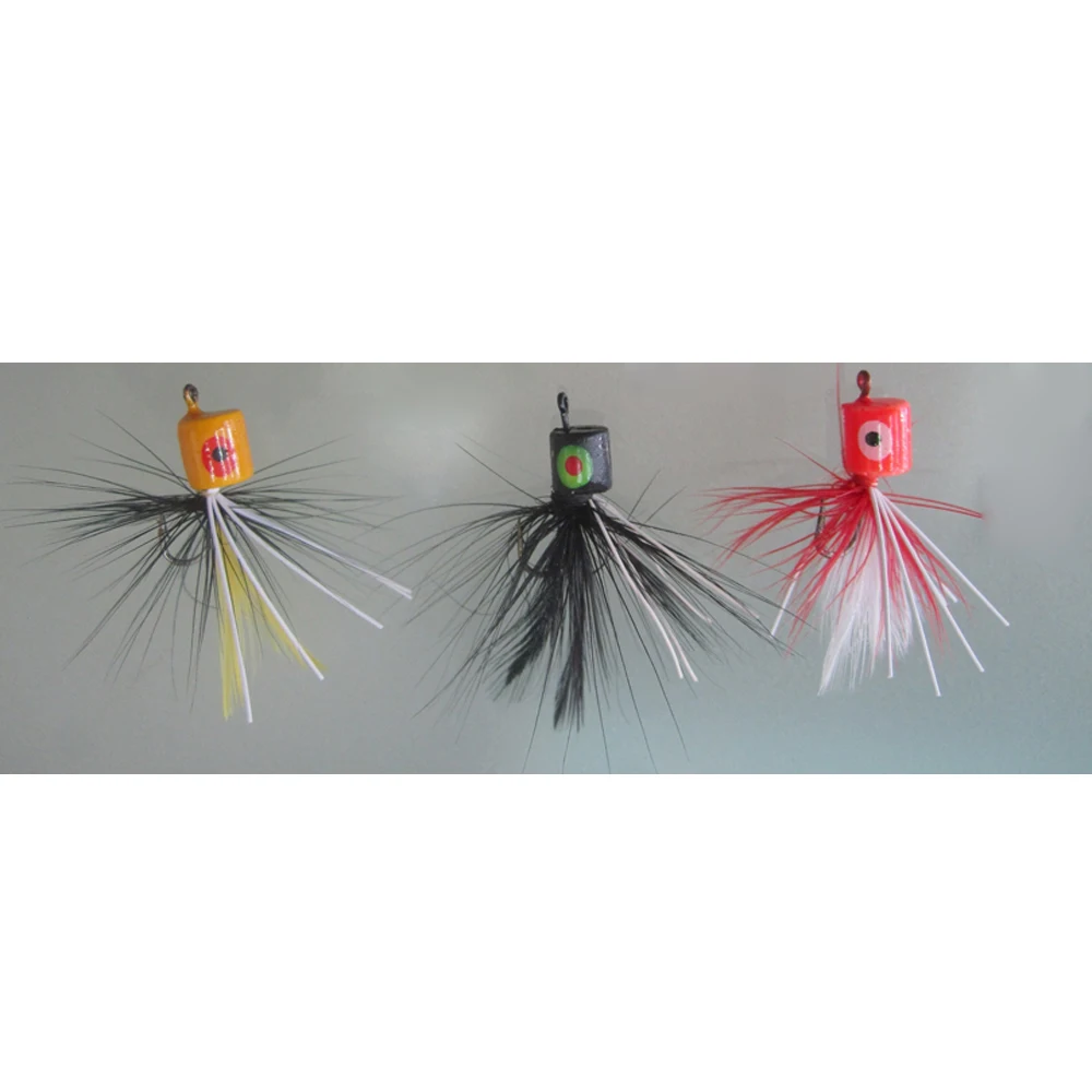 MNFT 2 мешок муха завязывание приманки борода проволока серовато белый латекс для