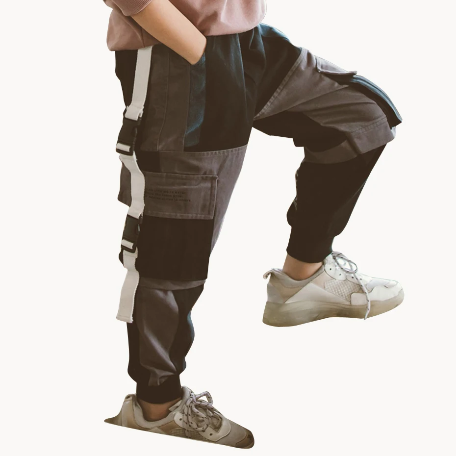 Штаны для мальчиков штаны в стиле пэчворк детские брюки с эластичной резинкой на