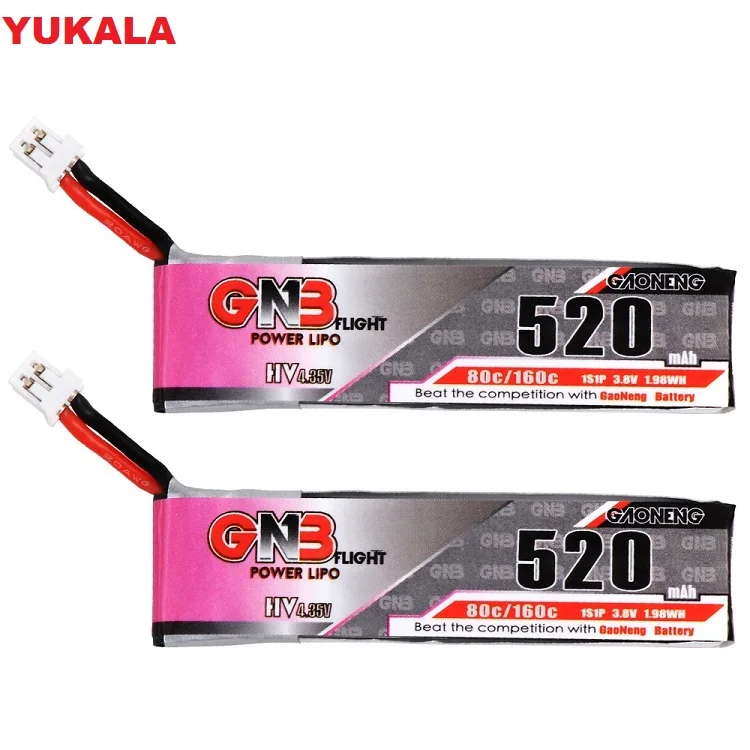 2PCS PH2.0 Plug 2 шт/4 шт 520mAh 3,8 V 80C HV Lipo аккумулятор PH2.0 разъем для Emax Tinyhawk Snapper7 E010 M80S Tiny7 Beta85 WL V977 XK K110 - Цвет: 2PCS PH2.0 Plug