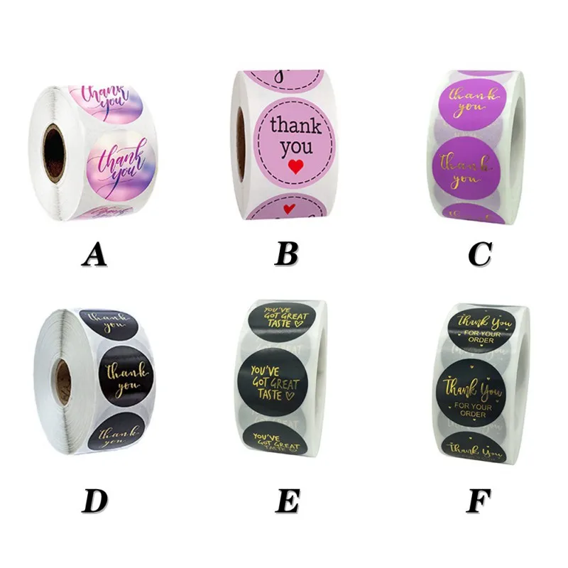 

Gold Foil Thank You Stickers For Seal Labels 1 Inch Gift Packaging Stickers Birthday Party Offer Stationery Sticker Top