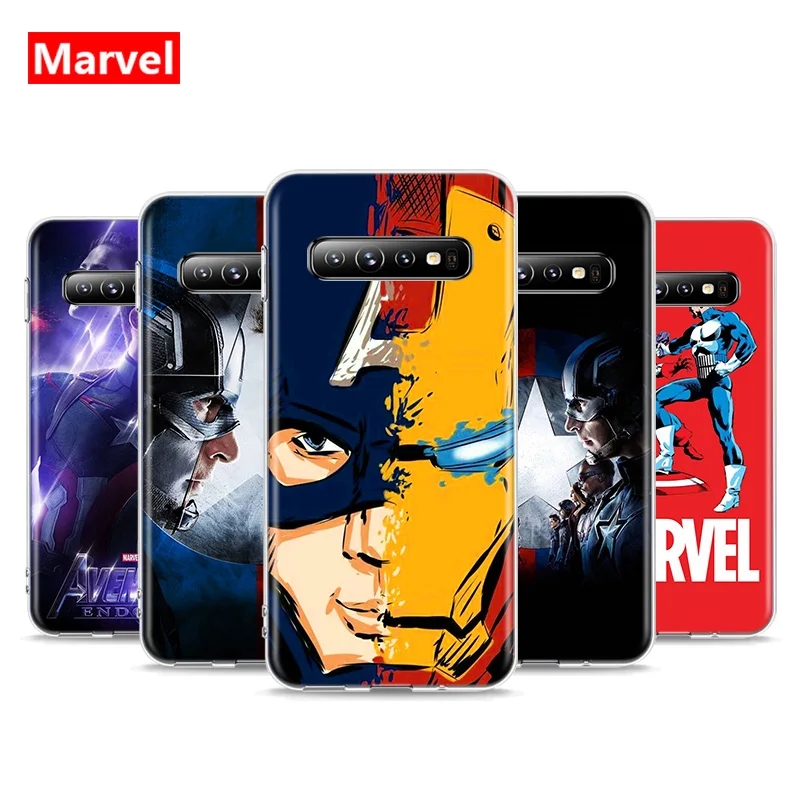 

Marvel Avengers Captain America Super Hero For Samsung Galaxy S21 S20 FE Ultra S10 Lite 5G S10E S9 S8 Plus S7 S6 Edge Phone Case