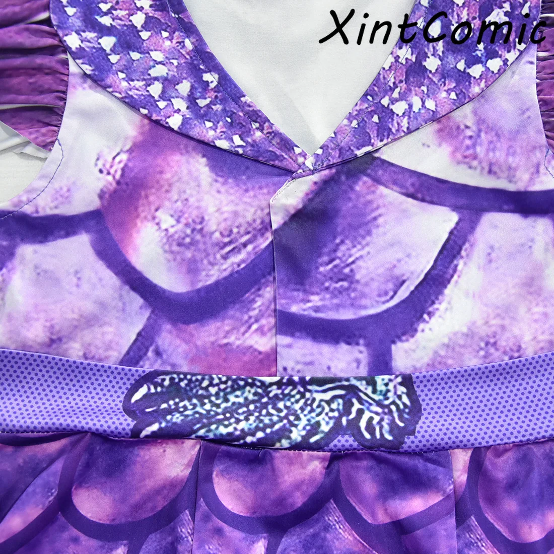 Изображением героев фильма наследники 3 Иви платье Косплэй Костюм для детей