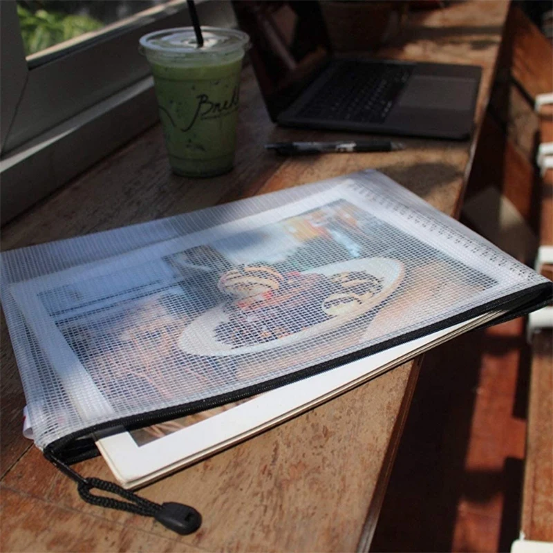 

A4 Document Holder with Zipper (50Pack) Large Stylish Multipurpose Organizer Folder for School Supplies, Files