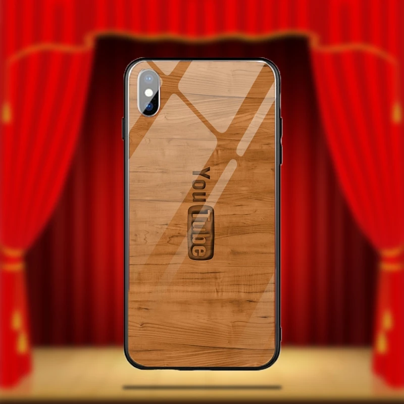 Чехлы с резьбой по дереву чехлы для телефонов из закаленного стекла iPhone X XR XS 11 Pro