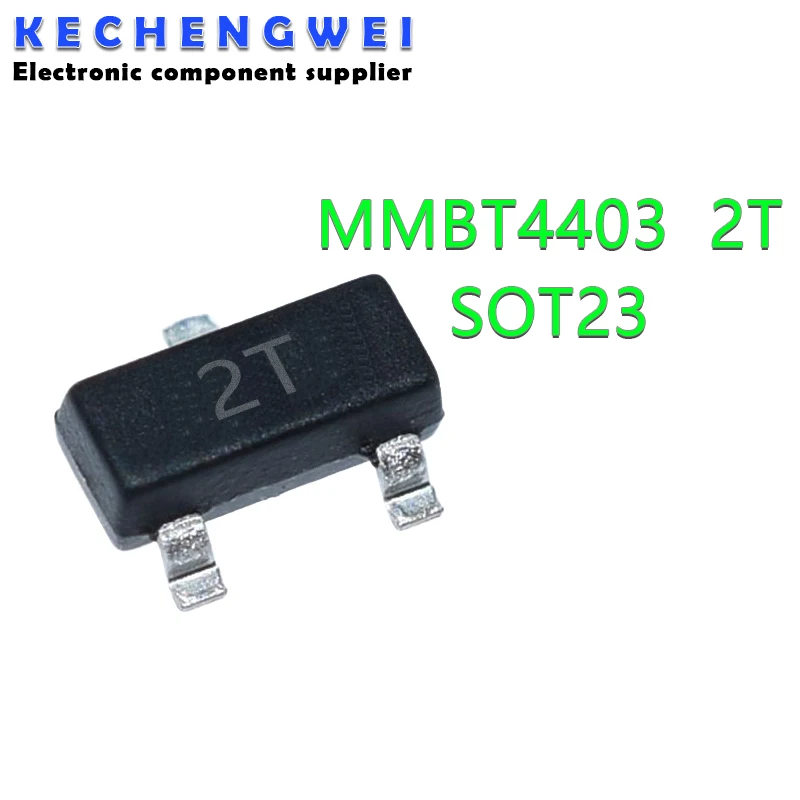 100 шт./лот MMBT4403 MMBT4403LT1G 2T SOT23 MMBT4403LT1 2N4403 600mA 40 в SOT-23 PNP SMD транзистор новый и оригинальный