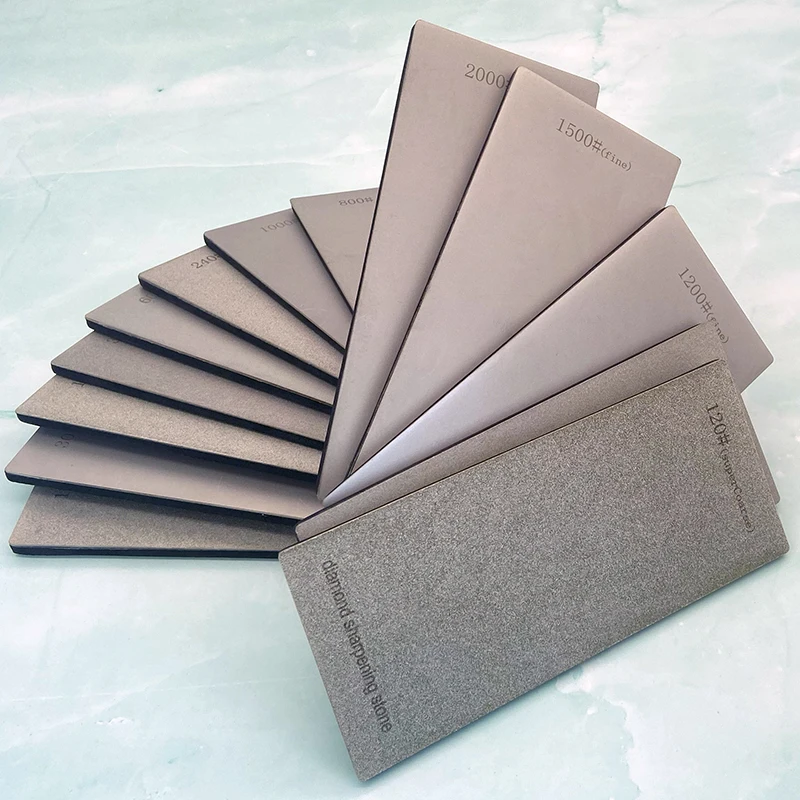 

set Diamond sharpening stone base kitchen whetstone blade sharp bar Apex edge knife sharper flakes board