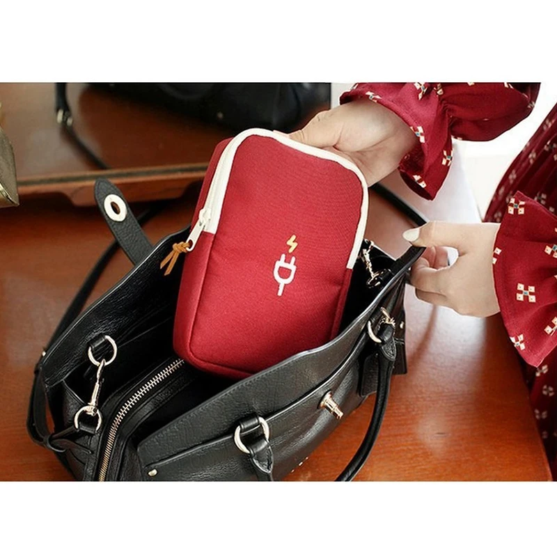 Портативная сумка для хранения гаджетов путешествий электроники зарядное